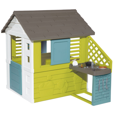 Casuta pentru copii Smoby Pretty cu bucatarie si 17 accesorii [0]