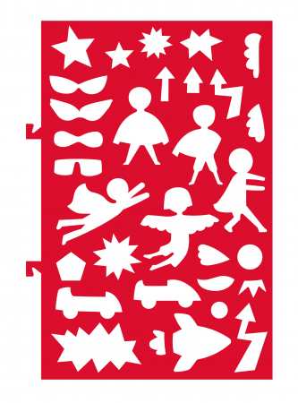 Cea mai mare Carte de pictat cu apa, sabloane, stampile si jocuri, portabila - Supereroi [4]