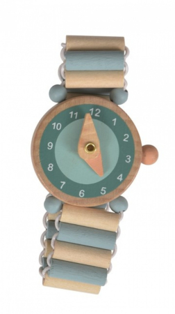 3-5 ani - Ceas de mana din lemn, Egmont Toys