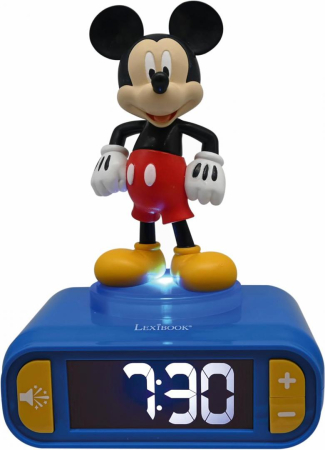 Camera copilului - CEAS DESTEPTATOR CU LUMINA 3D, MICKEY MOUSE