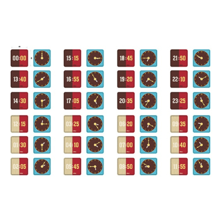 Ceas educativ din lemn pentru copii - Ecran digital si cadran cu ace - Vilac [3]