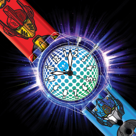 Ceas pentru copii, cu leduri, Glow, Roboti [1]