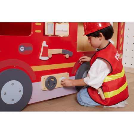 Jucarii Educative - Centru de activitati gigant Masina de pompieri Super Fire Engine, Viga