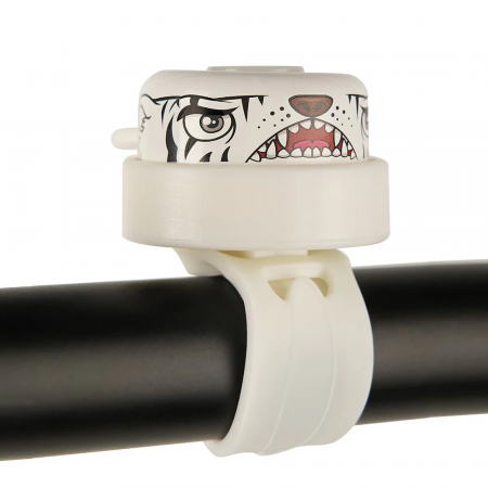 Biciclete - Claxon clopotel pentru bicicleta copii, White Tiger