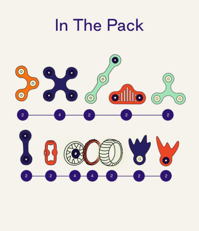 Clixo® joc magnetic de construit - Vehicule spatiale ( 30 piese) [6]