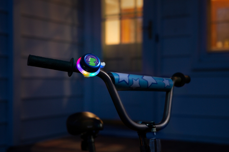 Clopoțel cu lumini LED multicolore pentru bicicletă, albastru [1]
