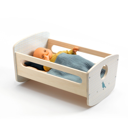 Varsta - Colectia Pomea, Patut balansoar pentru papusi, Djeco
