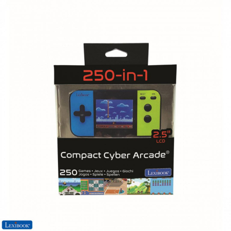 Jucarii de rol - CONSOLA  CU 250 DE JOCURI, COMPACT CYBER ARCADE, LEXIBOOK