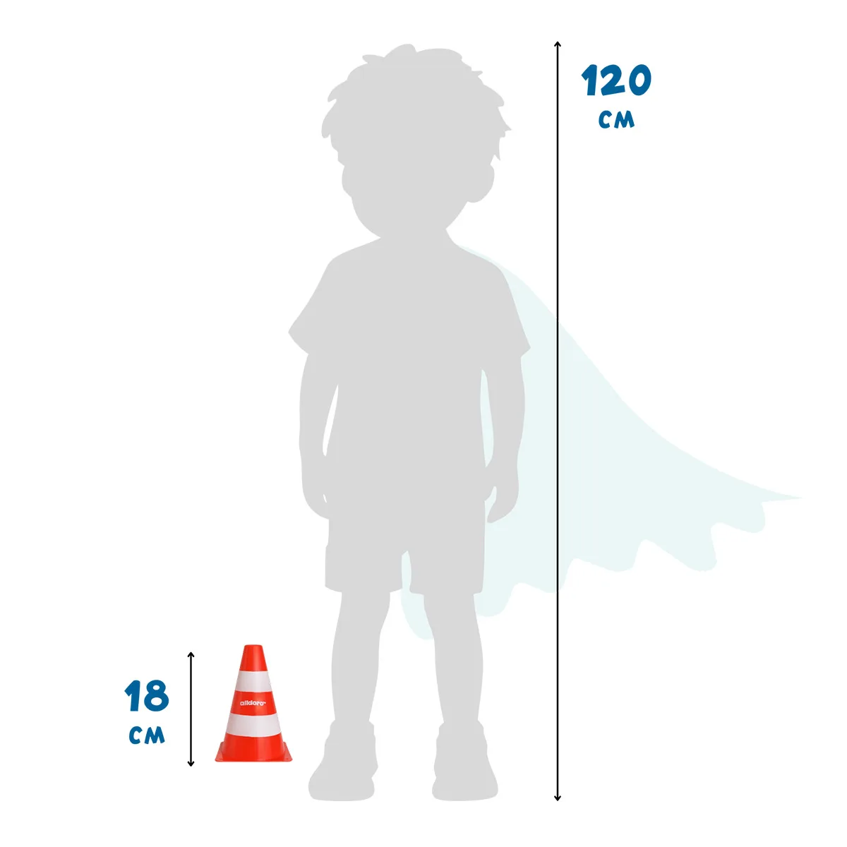 Conuri de semnalizare, set 4 bucăți, 12x18 cm [5]