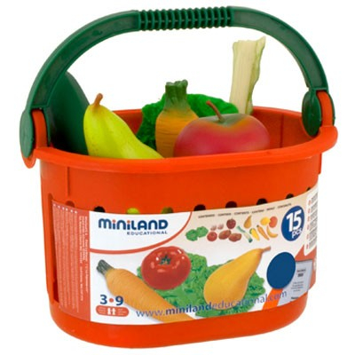 Cos cu fructe si legume de jucarie Miniland [2]