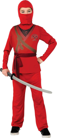 Jucarii de rol - Costum de carnaval - Ninja Rosu