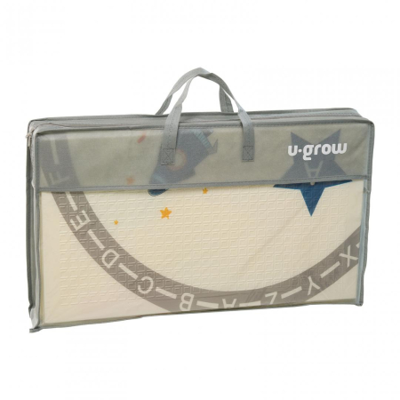 Covor de joaca pentru copii U-Grow, din spuma, pliabil, 2 fete, impermeabil, izolant, 120 x 180 x 1 cm, circuit [7]