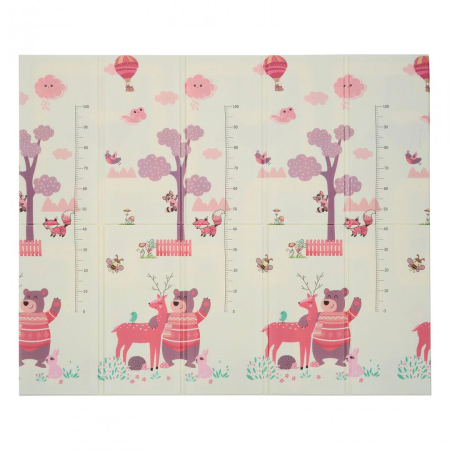 Covor de joaca pentru copii U-Grow, din spuma, pliabil, 2 fete, impermeabil, izolant, 180 x 200 x 1 cm [1]