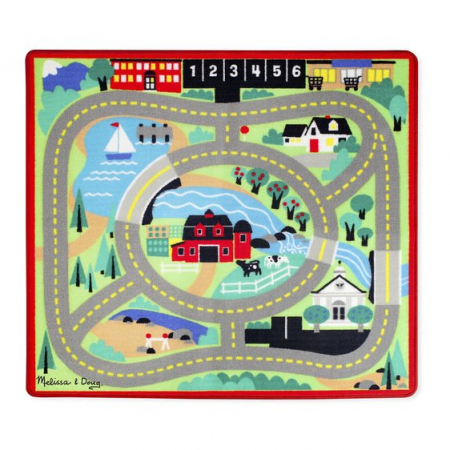 Covoras de joaca cu masinute Circuitul - Melissa & Doug [0]