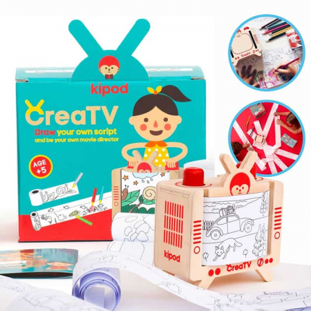 Cadouri copii Paste - Crea TV - Set creativ pentru realizat povesti si benzi desenate, Kipod