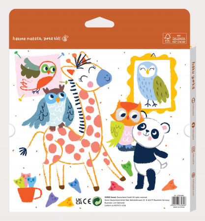 Creioane cerate Bufnite, Haku Yoka, 12 culori [2]