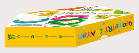 Creioane cerate geometrice Crazy-Mold, set de 6 - Haku Yoka [9]