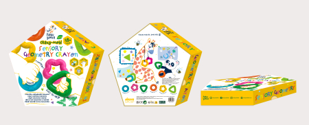 Creioane cerate geometrice Crazy-Mold, set de 6 - Haku Yoka [10]