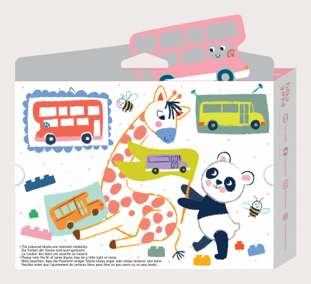 Creioane cerate interconectabile Block Crayons - Autobuz Scolar, Haku Yoka [3]