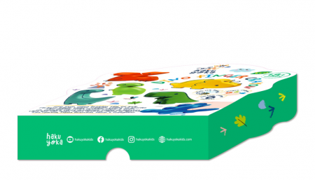 Creioane cerate pentru degete - Dinozauri, set de 6 - Haku Yoka [3]