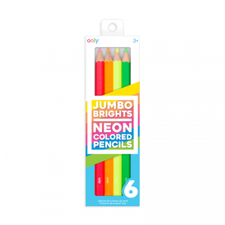 Back to school - Creioane Colorate Neon Jumbo Brights - set de 6