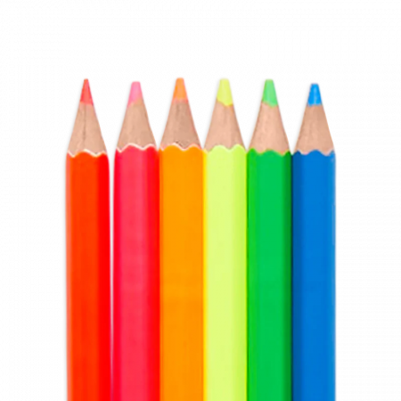 Creioane Colorate Neon Jumbo Brights - set de 6 [3]