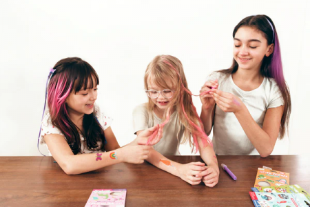 Creioane colorate pentru păr Hair Doodlers - set de 6 [3]