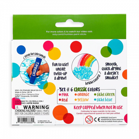 Creioane tempera solida Chunkies, 6 bucati [3]