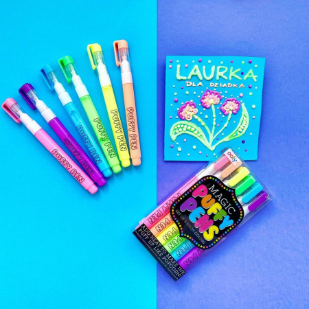 Carioci magice cu efect 3D, Puffy Pens, [7]