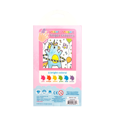 Creioane pentru degete Unicorn Party - Set de 6 [2]
