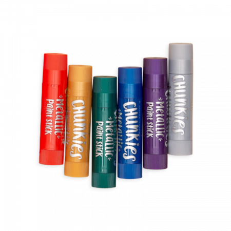 Creioane tempera solida Chunkies culori metalice, 6 bucati [2]