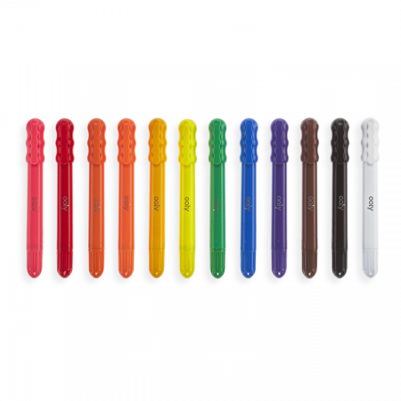 Creioane cu gel pentru geam si sticla, Rainy Dayz, set 12 culori lavabile [3]