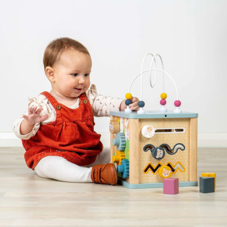 Cub 5 in 1 cu activitati - Pastel [2]