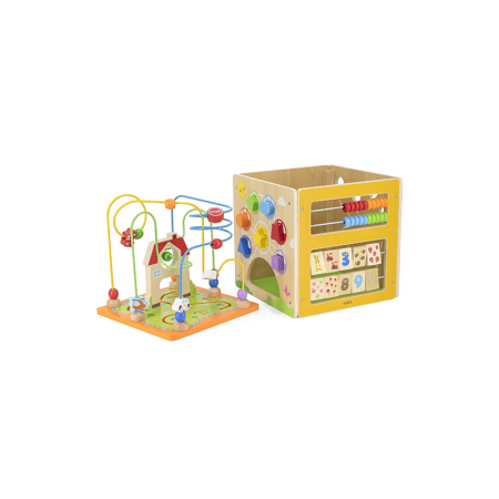 Jucarii Educative - Cub mare cu activitati 5 in 1, Viga