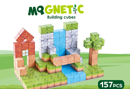 Cuburi magnetice - In natura 157 piese (2.5 cm) [4]