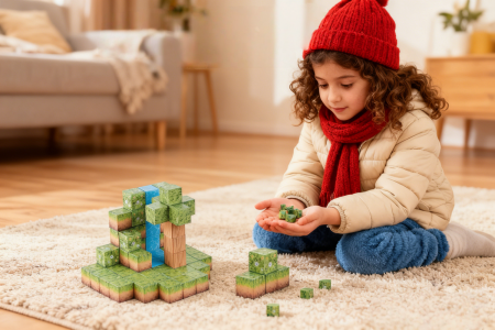 Cuburi magnetice - In natura 64 piese (2.5 cm) [4]