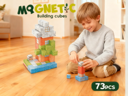 Cuburi magnetice - In natura 73 piese (2.5 cm) [3]