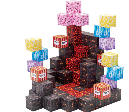 Cuburi magnetice - TNT 74 piese (2 cm) [1]