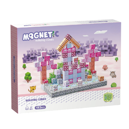 Cuburi magnetice  - Universul printeselor 193 piese (2 cm) [0]