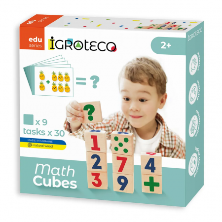 Jocuri educative - Cuburi matematice din lemn