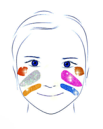 Culori make-up non alergice Djeco, metalic [1]