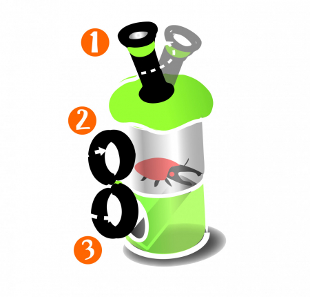 Cutie cu lupa si microscop pentru observarea insectelor Navir [2]