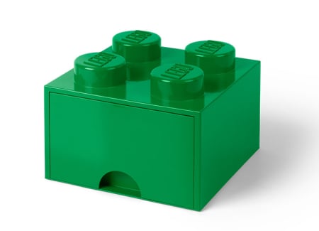 LEGO® - Cutie depozitare LEGO 2x2 cu sertar, verde