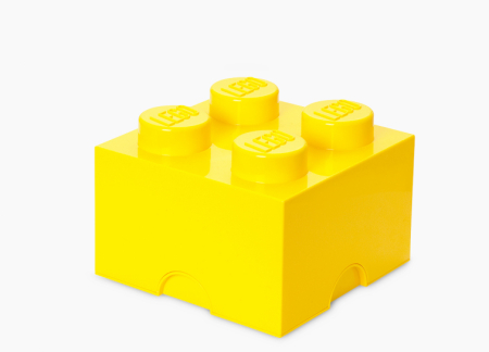 LEGO® - Cutie depozitare LEGO 4 galben