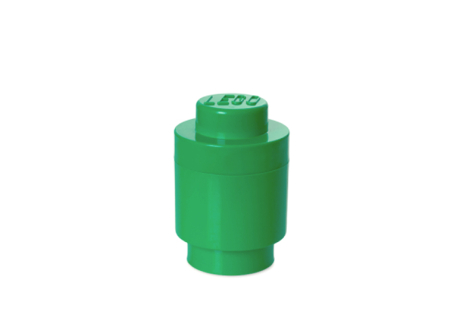 LEGO® - Cutie depozitare rotunda LEGO 1 verde inchis