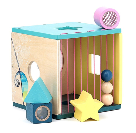 Cutie din lemn de sortat forme - Cuburi sonore - Vilac [2]