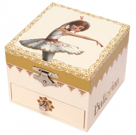 Jucarii creative - Cutie muzicala cub cu sertar "Ballerina"