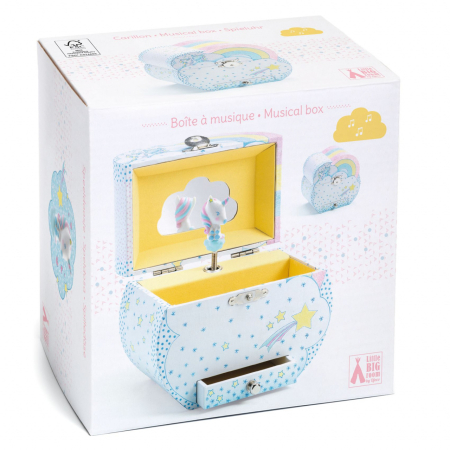 Jucarii 3-5 ani - Cutie muzicala Djeco, Visul unicornului