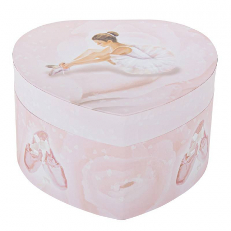 Jucarii creative - Cutie Muzicala fosforescenta Inima Roz