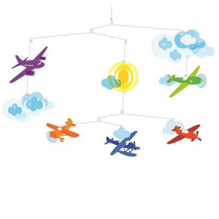 Deco - Decoratii mobile camera copilului avioane Djeco